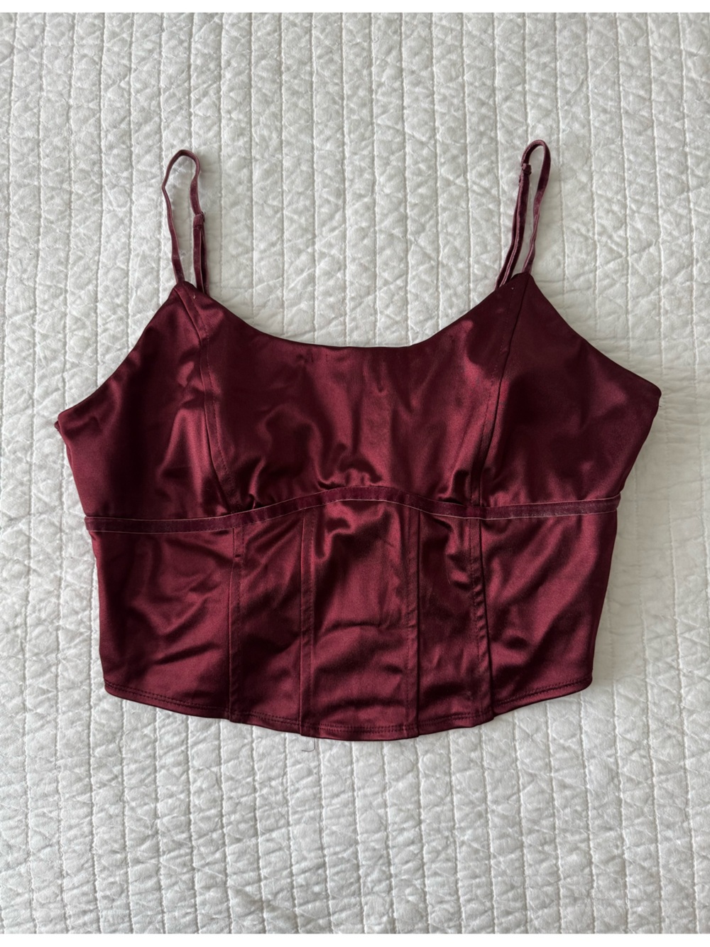 Target Satin Burgundy Camisole Tank